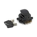 96-up ignition switch, side hinge type. Black