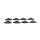 Colony, cylinder base stud spacers set. Black