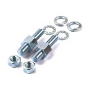 Coil mount stud kit. Chrome