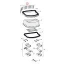 Colony, Panhead rocker cover screw kit. Chrome hex. Short