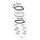 Colony, Panhead rocker cover screw kit. Chrome hex. Short