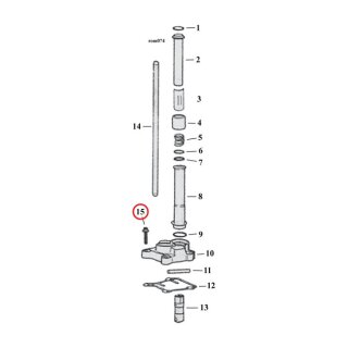 GW, tappet block mount kit, 12-point. Chrome