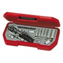 Teng Tools, 1/4" socket wrench set. US 35pc