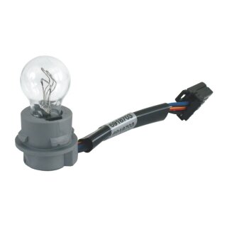 Lampenfassung mit Glühbirne für mittig montiertes Rücklicht für Harley 03-24