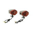 DIAMOND TURN SIGNAL, AMBER LENS