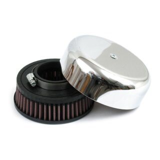 K&N, air cleaner assembly. 140mm diameter