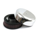 K&N, air cleaner assembly. 140mm diameter