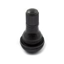 Press-in tubeless valve stem. Plastic black cap
