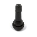 Press-in tubeless valve stem. Plastic black cap