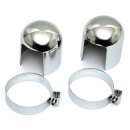 Stoßdämpfer Abdeckung chrom für Harley Ironhead Sportster Shovelhead 52-64