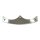 Front fender tip, smooth. Chrome