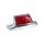 Fender tip with light, rear