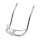 Vintage saddlebag rail, rear. Chrome