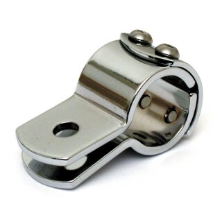 3-piece clamp 1-1/8". Chrome steel