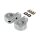 Sturzbügel Fussrasten Klemmhalter Highway Bar 1-1/2" chrom für Harley Touring