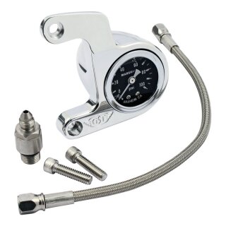 GST, OIL GAUGE MOUNT KIT, POLISHED