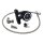 GST, OIL GAUGE MOUNT KIT, BLACK