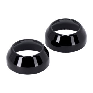 Gabel Staub Abdeckung Cover schwarz für Harley Dyna Sportster FXR 39mm