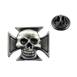 SKULL ADHESIVE EMBLEM, MALTESE SKULL