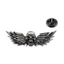 SKULL PIN, FLYING SKULL