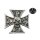 ADHESIVE EMBLEM, MALTESE CROSS W/SKULL