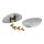 Saddlebag trim, nickel spoons