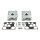 Custom Style Motor Rocker Cover Kit chrom für Harley Twin Cam 99-17