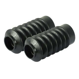 Bobber Boots Gabel Faltenbälge schwarz für Harley Dyna Sportster FXR 39mm