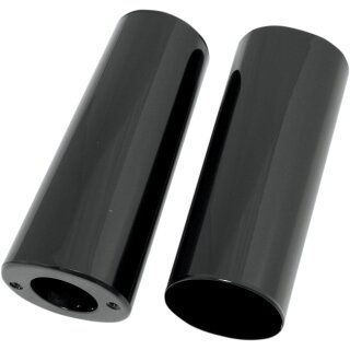 OEM Style Tauchrohr Gabel Cover schwarz +2" für Harley Modelle 49-17