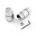 Shock stud cover kit. Chrome
