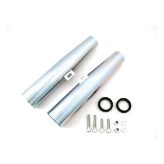 Gabel Cover Verkleidung verzinkt 39mm für Harley XL Sportster Bobber 88-03