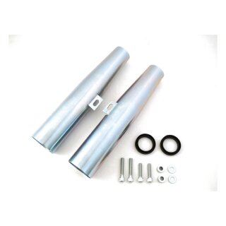 Gabel Cover Verkleidung verzinkt 39mm für Harley XL Sportster Bobber 04-15