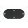Flat Inspection Cover black Wrinkle für Harley Dyna Softail 86-06