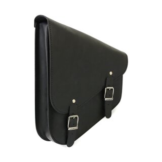 Ledrie Leder Solo Sateltasche schwarz 9 Liter für Harley Softail 84-17 links