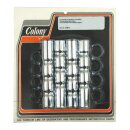 Colony, B.T. ribbed lower pushrod cover set. Chrome