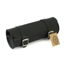 Ledrie, leather tool roll. Black with black buckles. 1L.