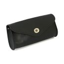 Ledrie, leather front bag. Black