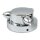 Kromett, gas cap cover small. Chrome