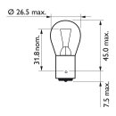 Philips VisionPlus turn signal light bulb P21W