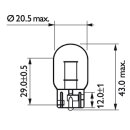 Philips light bulb W21W