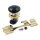 Keyless push button fuel door release. Chrome