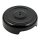 Air cleaner cover, Bobber Style. Black, 8" diameter