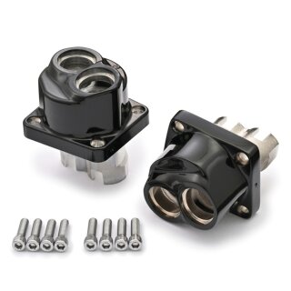 OEM Style Stößelgehäuse Set schwarz für Harley Evo Big Twin 84-99