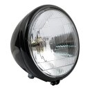 6-1/2" Springer headlamp assembly. 12V. Black