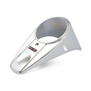 Tacho Abdeckung Dash Cover chrom für Harley FL Touring Tacho 47-61