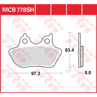 TRW, brake pads front/rear. Sintered