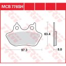 TRW, brake pads front/rear. Sintered