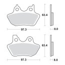 TRW, brake pads front/rear. Sintered