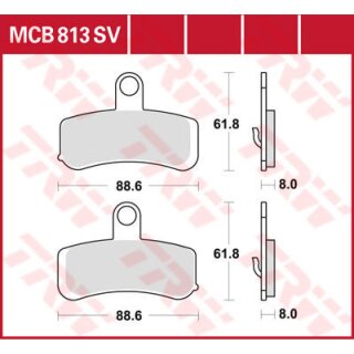HARLEY DYNA SOFTAIL BRAKE PADS, FRONT
