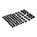 Smoothtopps, push-on cover set (77pc). Black